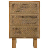 MADURA BEDSIDE TABLE | 3 DOORS | NATURAL 45X36X55CM