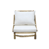 KOBE TEAK BRANCH ONE SEAT SOFA W/O ARMREST | WHITE 75X92X60CM